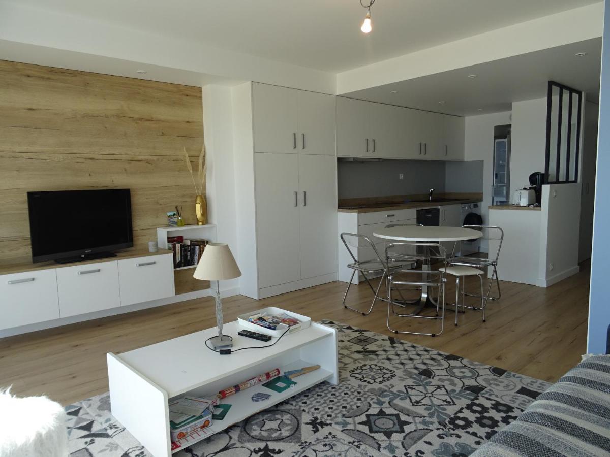 Appartement T2 Face Plage Avec Balcon, Cuisine Equipee Et Tv - Fr-1-92-908 莱萨布勒-多洛讷 外观 照片
